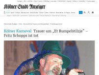 Bild zum Artikel: Kölner Karneval: Trauer um „Et Rumpelstilzje“ – Fritz Schopps ist tot