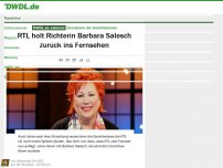 Bild zum Artikel: RTL holt Richterin Barbara Salesch zurück ins Fernsehen
