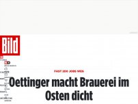 Bild zum Artikel: Fast 200 Jobs weg - Oettinger schließt Brauerei in Thüringen
