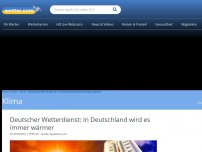 Bild zum Artikel: Deutscher Wetterdienst: In Deutschland wird es immer wärmer