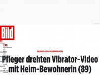 Bild zum Artikel: Sexueller Missbrauch - Pfleger drehten Vibrator-Videomit 89-Jähriger