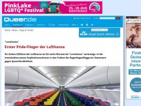 Bild zum Artikel: Erster Pride-Flieger der Lufthansa
