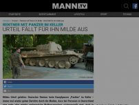 Bild zum Artikel: Gerichtsurteil: Deutscher Rentner hatte Kampfpanzer aus dem Zweiten Weltkrieg im Keller