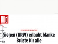 Bild zum Artikel: Schwimmbad-Revolution - Siegen (NRW) erlaubt blanke Brüste für alle