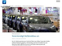 Bild zum Artikel: Tesla kündigt Stellenabbau an
