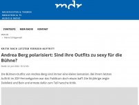 Bild zum Artikel: Sind Andrea Bergs Outfits zu sexy für die Bühne?