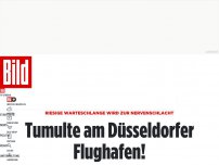 Bild zum Artikel: Riesige Warteschlange - Tumulte am Düsseldorfer Flughafen!