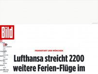 Bild zum Artikel: FRANKFURT UND münchen - Lufthansa streicht 2200 weitere Flüge im Sommer