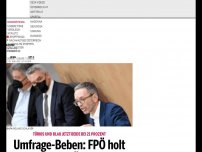 Bild zum Artikel: Umfrage-Beben: FPÖ holt erstmal ÖVP ein