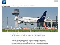 Bild zum Artikel: Lufthansa streicht weitere 2200 Flüge im Sommer