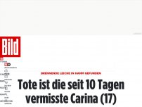 Bild zum Artikel: Brennende Leiche in Hamm gefunden - Tote ist seit 10 Tagen vermisste Carina (17)