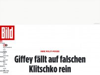 Bild zum Artikel: Irrer Polit-Krimi - Giffey fällt auf falschen Klitschko rein
