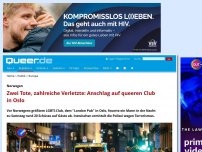 Bild zum Artikel: Zwei Tote, zahlreiche Verletzte: Anschlag auf queeren Club in Oslo