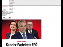 Bild zum Artikel: Kanzler-Partei von FPÖ eingeholt