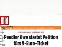 Bild zum Artikel: Damit das Angebot verlängert wird - Pendler Uwe startet Petition fürs 9-Euro-Ticket