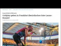 Bild zum Artikel: 'Music of the Spheres Worldtour'-Auftaktkonzert Europa: Coldplay gibt in Frankfurt überirdisches Gute-Laune-Konzert