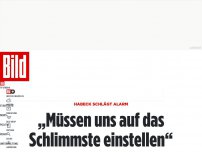 Bild zum Artikel: Habeck schlägt Alarm - „Müssen uns auf das Schlimmste einstellen“