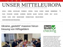 Bild zum Artikel: Ukraine „gesteht“ massive Veruntreuung von Hilfsgeldern