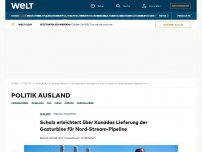 Bild zum Artikel: Kanada schickt Gasturbine für Nord-Stream-Pipeline nach Deutschland