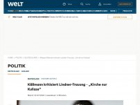 Bild zum Artikel: Käßmann kritisiert Lindner-Trauung - „Kirche nur Kulisse“
