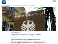 Bild zum Artikel: BGH: Bayerische Politiker bleiben in Maskenaffäre straffrei
