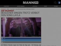 Bild zum Artikel: VIDEO: Trotz Verbot – Ganzes Bierzelt singt 'Layla' auf Würzbürger Volksfest