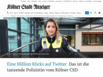 Bild zum Artikel: Eine Million Klicks auf Twitter: Das ist die tanzende Polizistin vom Kölner CSD