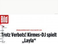Bild zum Artikel: Düsseldorfer Party-Volk rastet aus - Trotz Verbots! Kirmes-DJ spielt „Layla“
