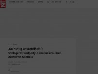 Bild zum Artikel: „So richtig unvorteilhaft“: Schlagerstrandparty-Fans lästern über Outfit von Michelle