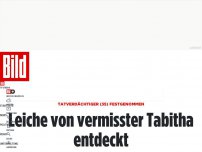 Bild zum Artikel: Tatverdächtiger (35) festgenommen - Leiche von vermisster Tabitha entdeckt