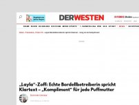 Bild zum Artikel: „Layla“-Zoff: Echte Bordellbetreiberin spricht Klartext – „Kompliment“ für jede Puffmutter