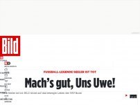 Bild zum Artikel: Hamburg-Legende wurde 85 - Uwe Seeler ist tot!