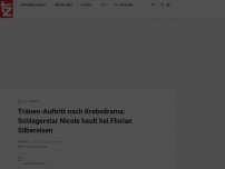 Bild zum Artikel: Tränen-Auftritt nach Krebsdrama: Schlagerstar Nicole heult bei Florian Silbereisen