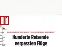 Bild zum Artikel: Chaos am Flughafen Köln/Bonn - Mehrere Hundert Reisende verpassten ihre Flüge!