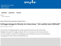 Bild zum Artikel: Schlagersängerin Nicole im Interview: 'Ich wollte kein Mitleid!'