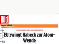 Bild zum Artikel: Wirtschaftsminister beim Krisen-Gipfel - EU zwingt Habeck zur Atom-Wende