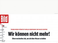 Bild zum Artikel: Wir können nicht mehr! - Teuer-Krise könnte Familie Diekmann ihr Haus kosten