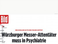 Bild zum Artikel: Somalier tötete drei Frauen - Würzburger Messer-Attentäter muss in Psychiatrie