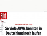 Bild zum Artikel: Oberster TÜV-Chef stellt klar - So viele AKWs könnten in Deutschland noch laufen
