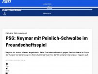 Bild zum Artikel: Peinlich: Neymar-Schwalbe im Testspielen
