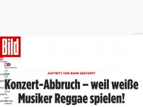 Bild zum Artikel: Auftritt von Band gestoppt - Konzert-Abbruch, weil weiße Musiker Reggae spielen!