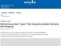 Bild zum Artikel: Mickie Krause über 'Layla': 'Der Song hat auf jeden Fall seine Berechtigung'