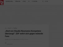 Bild zum Artikel: Fans rasten wegen Kommentatorin aus - ZDF reagiert: „Sind von Claudia Neumanns Kompetenz überzeugt“