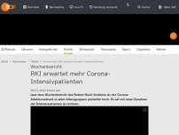 Bild zum Artikel: RKI erwartet mehr Corona-Intensivpatienten
