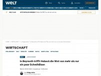 Bild zum Artikel: In Bayreuth trifft Habeck die Wut von mehr als nur ein paar Schreihälsen