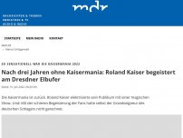Bild zum Artikel: Nach drei Jahren ohne Kaisermania: Roland Kaiser begeistert am Dresdner Elbufer