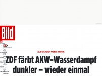 Bild zum Artikel: Schon wieder - ZDF färbt AKW-Wasserdampf dunkler
