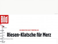 Bild zum Artikel: Weil der CDU-Chef vor Grünen kuschte? - US-Senator will sich nicht mehr mit Merz treffen