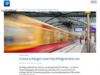 Bild zum Artikel: 9-Euro-Ticket: Grüne schlagen zwei Nachfolgetickets vor