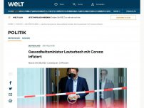 Bild zum Artikel: Gesundheitsminister Lauterbach mit Corona infiziert